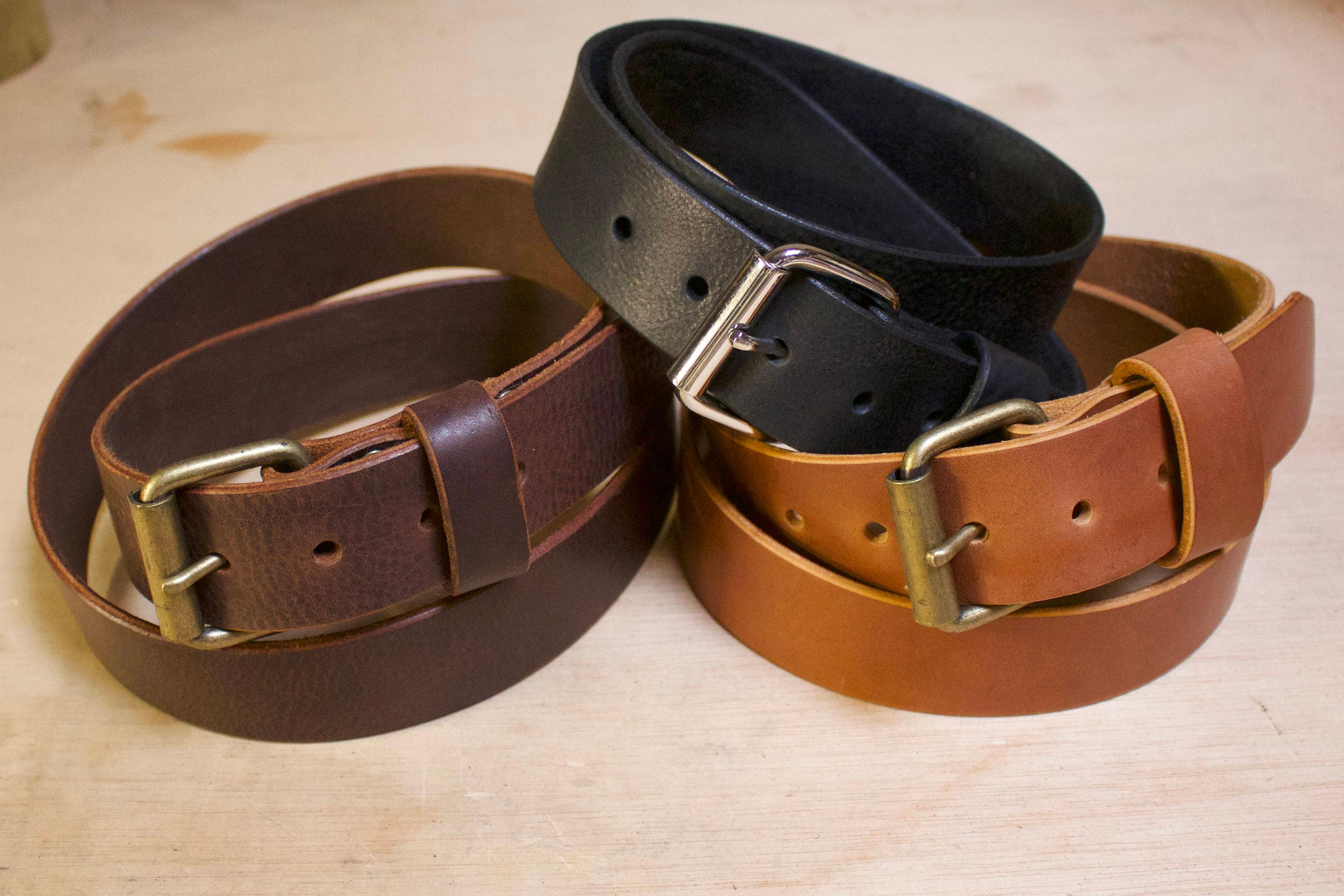 strong leather belt