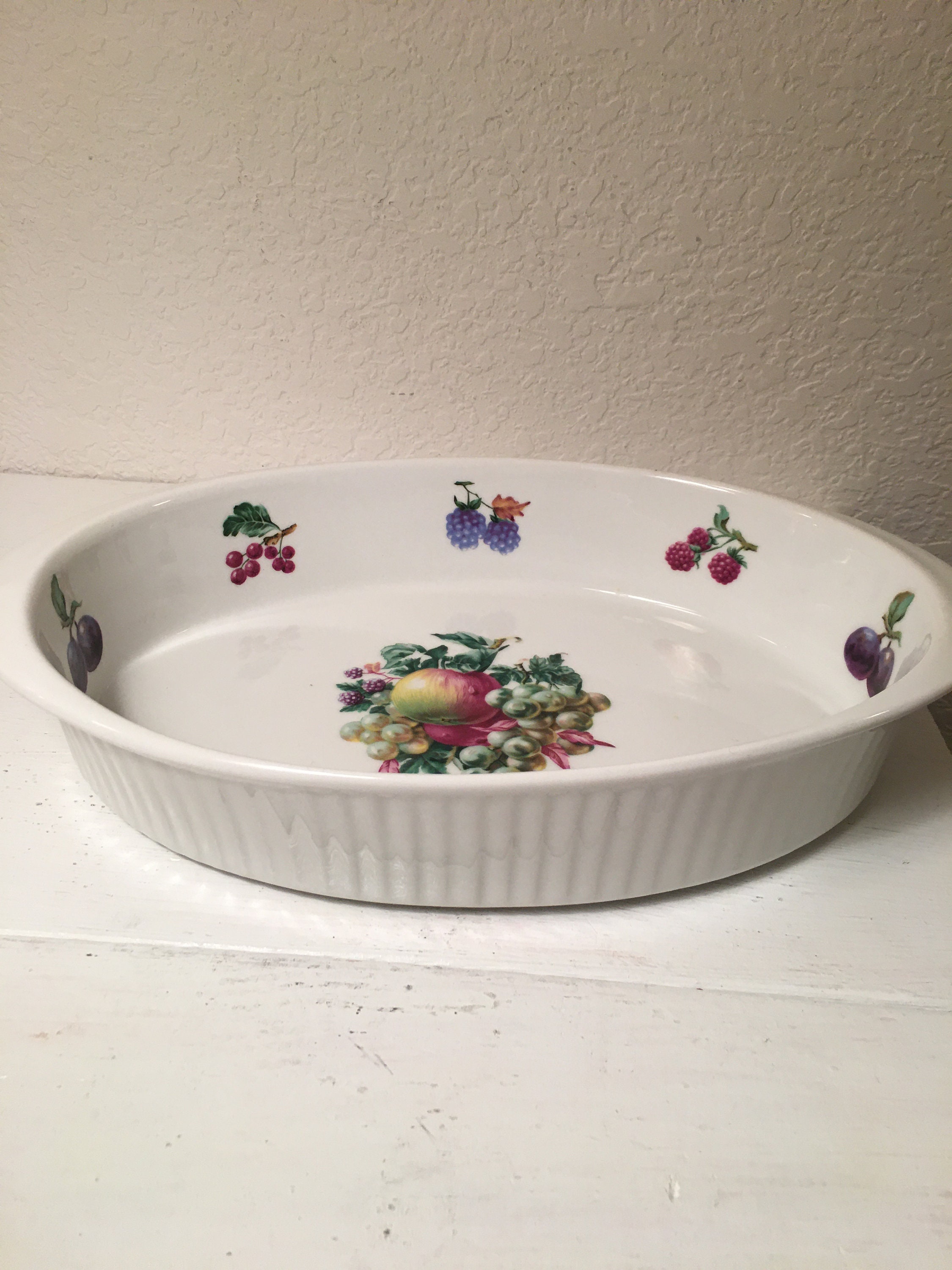 Vintage Apilco oval au gratin dish 76 Etsy