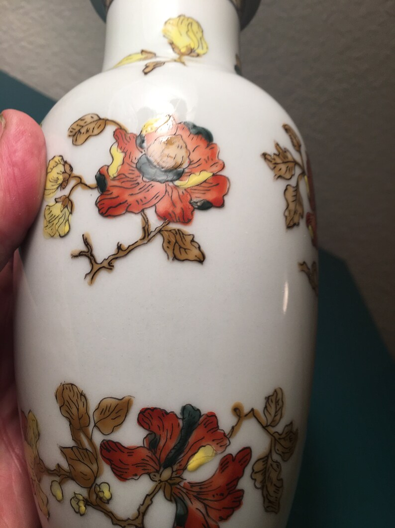 ACF Japanese Porcelain Ware Vase Decorated in Hong Kong 31 Etsy