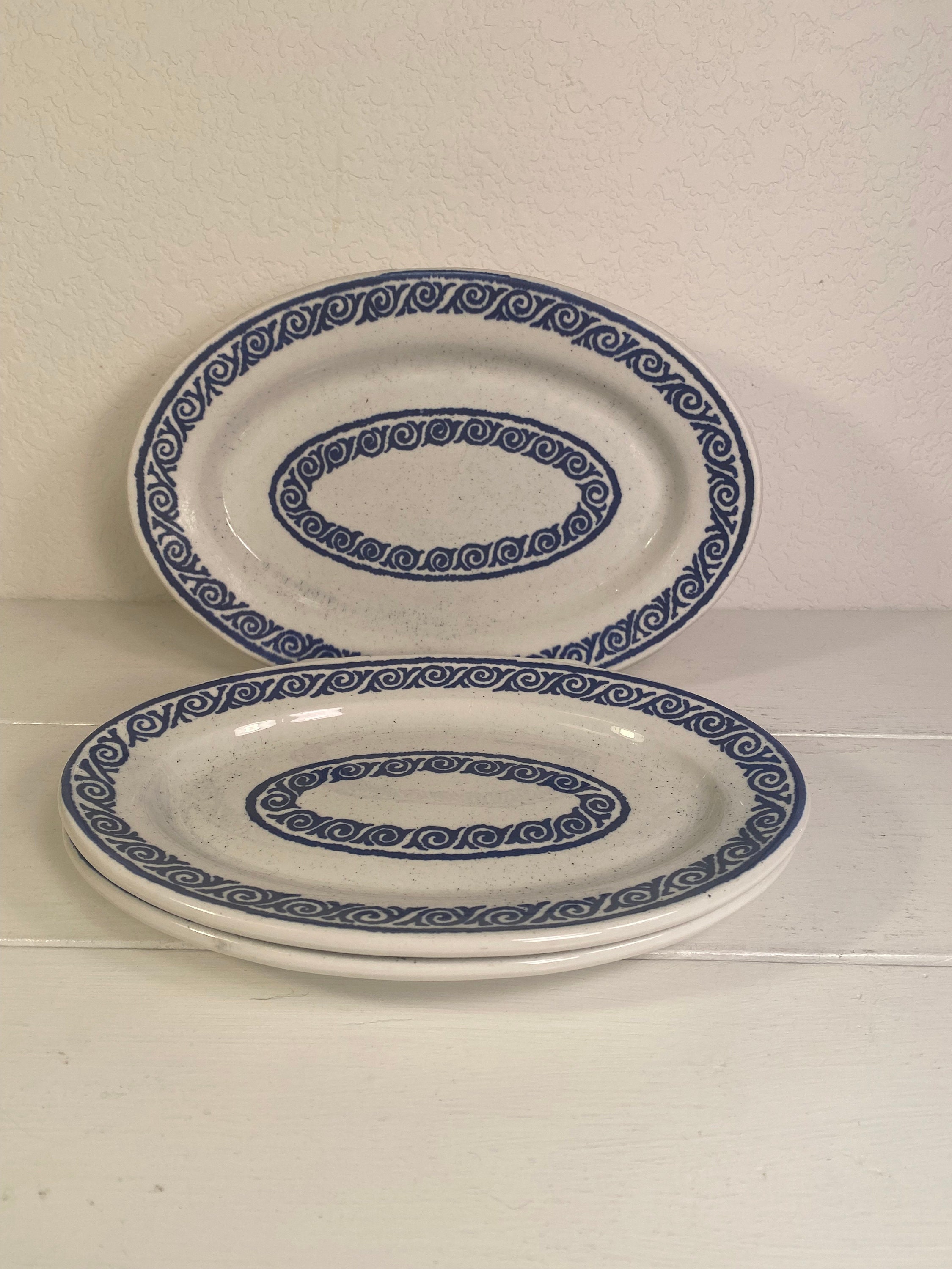 Set of 3 Buffalo Pottery Buffalo China oval platters Etsy