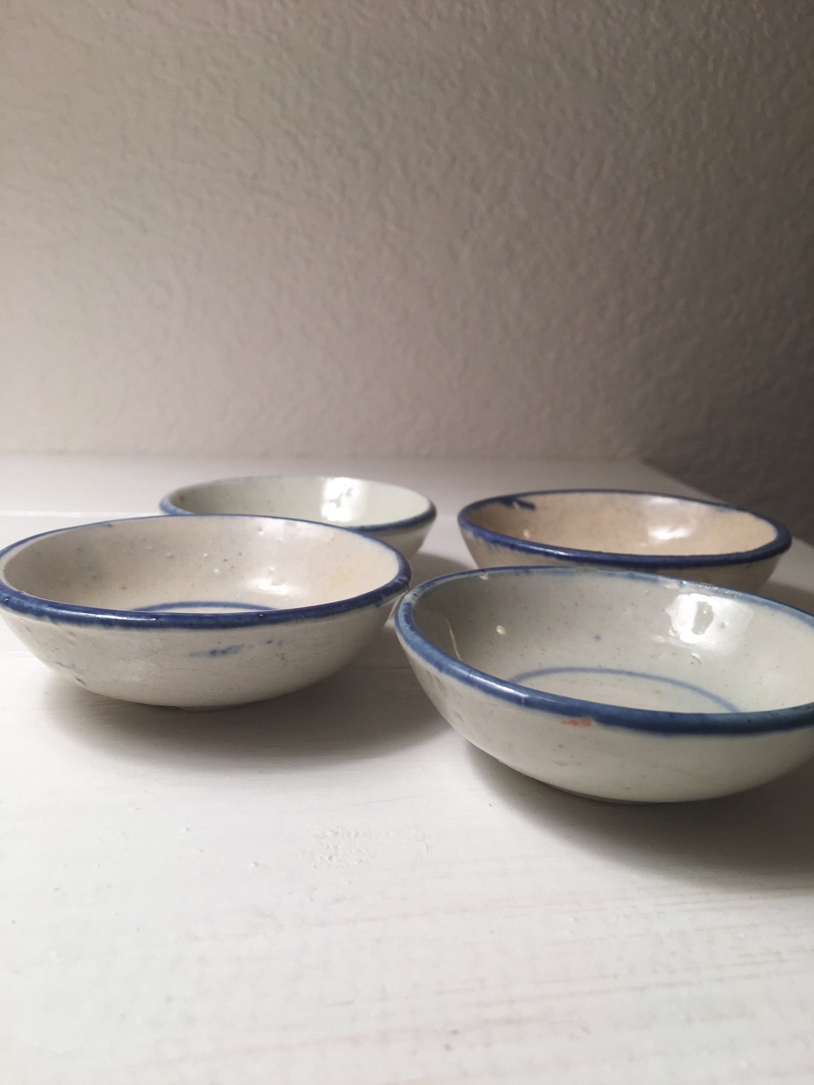 Set of 4 antique Japanese dipping bowls Etsy