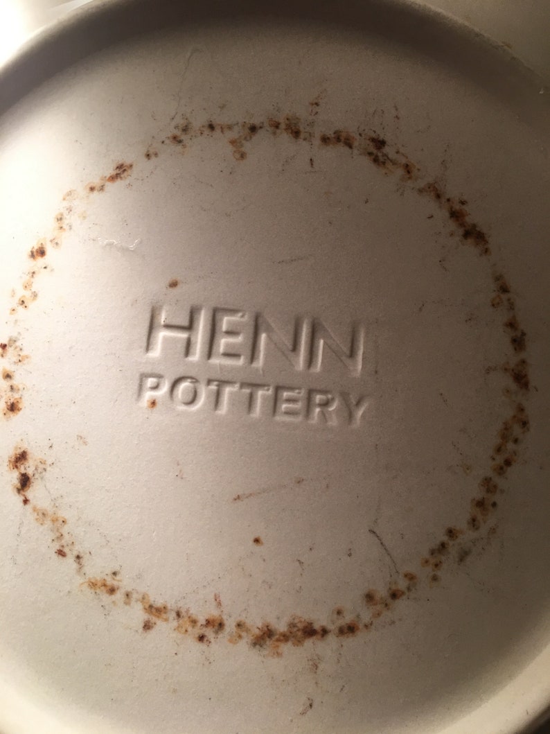 Set of 5 Henn Pottery La Petite Fleur salad plates