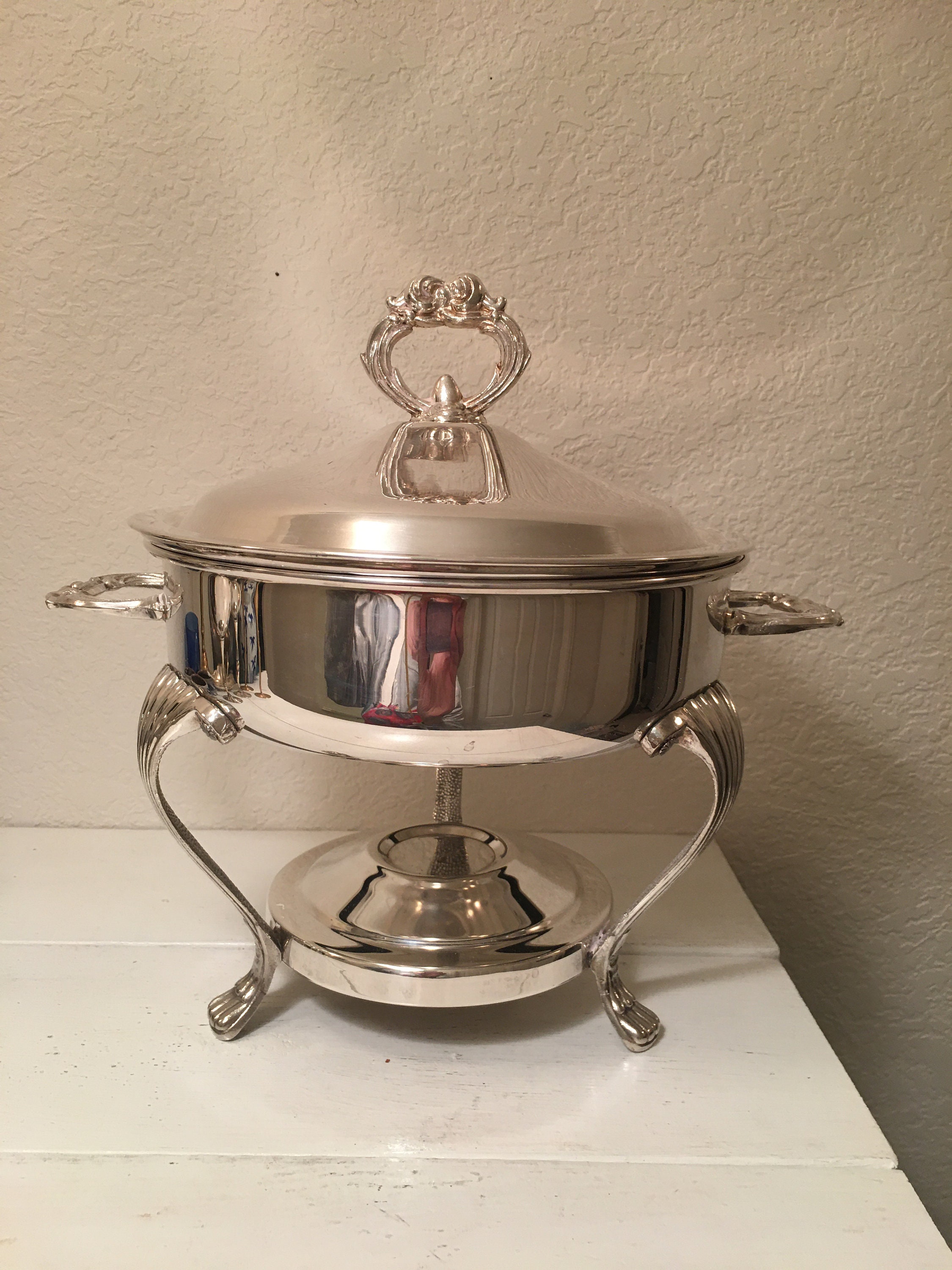 Leonard silver plated chafing dish with lid Etsy