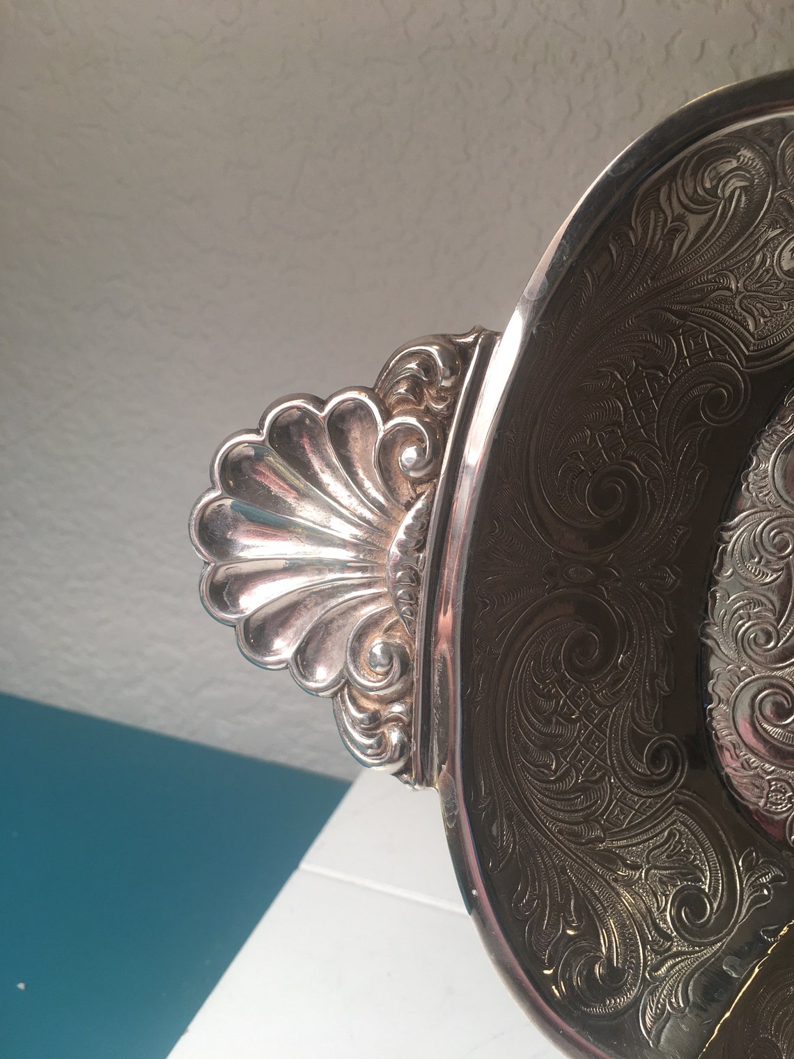 Barker Ellis EPCA Engraved Silver Plate Tray Made in England Etsy