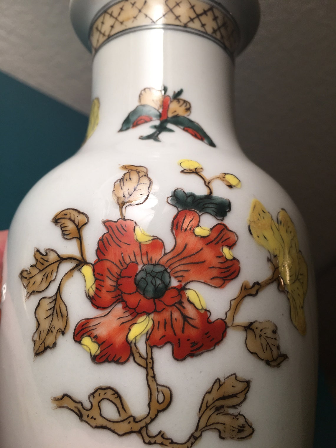 ACF Japanese Porcelain Ware Vase Decorated in Hong Kong 31 Etsy