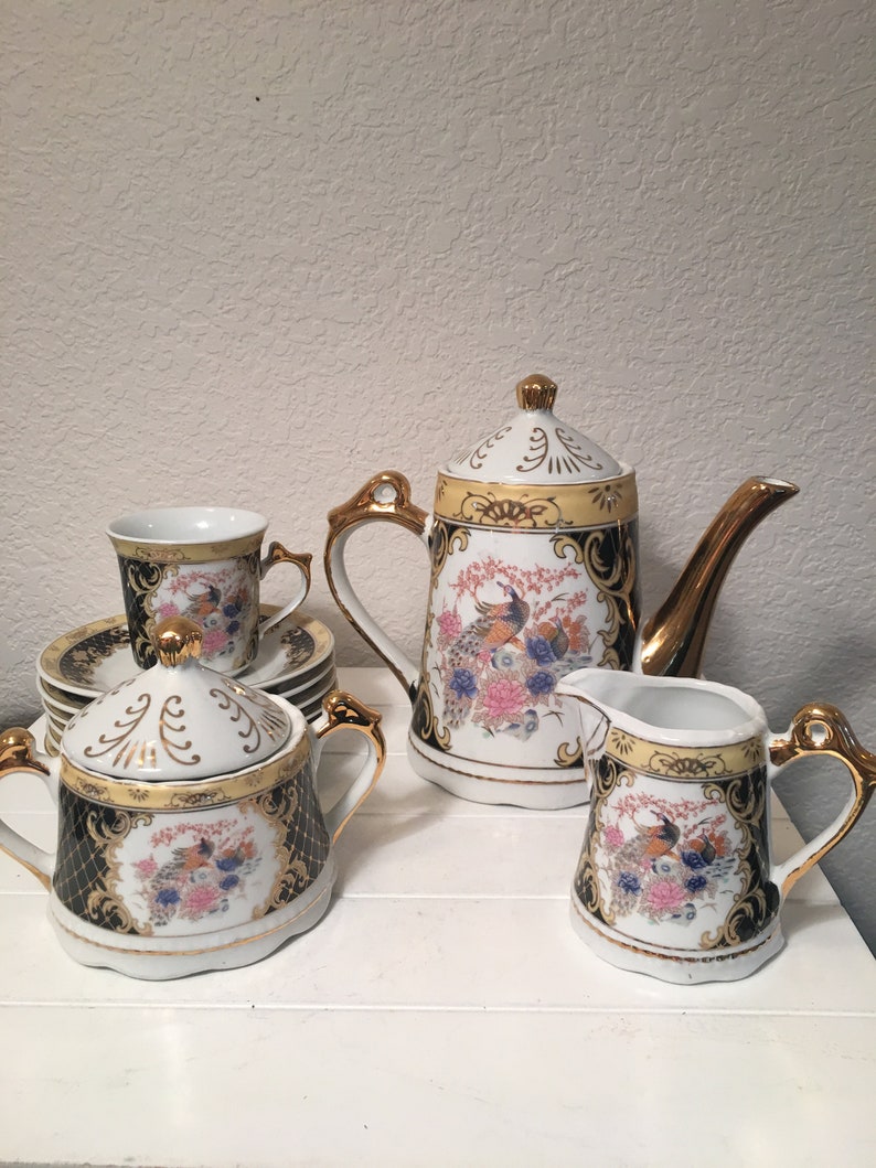 17 Piece Versace Tea Set Designed in Italy 65 Etsy