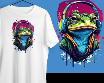Handmade Frog T-Shirt: Fun Animal Graphic Tee