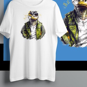 Animal Shirt Gator Shirt Alligator Lover Gift Handmade Gator Shirt Animal Shirts Gator Tee Gator Lover Gift Unique Gator Shirt Design