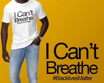 BLM Shirt I Can't Breathe Black Lives Matter George Floyd Malcolm Brown