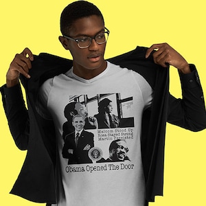 Black American Shirt Obama Shirt Black American Heroes American Heroes #44 Shirt MLK Shirt Black Pride Tees Malcolm X Shirt Rosa Parks Shirt