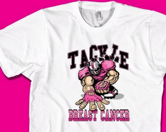 Tackle Breast Cancer Shirt: Awareness Supporter Tee