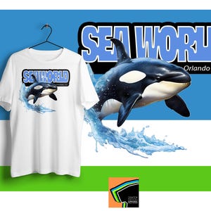 Ocean Lover Tee Seaworld Shirt Orca Whale Shirts Sea World Tees Water Park Tee Sea World Vacation Seaworld Fabric Stylish Orca Whale Top