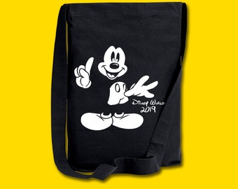 Disney Bag Mickey Mochila Disney cordón Bolso Mickey Mouse Cordón Bolsa Disney Sling Bag Mickey Mochila Bolsa de Vacaciones