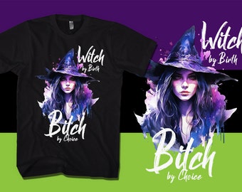Witch By Birth T-Shirt: Halloween Witchy Graphic Tee