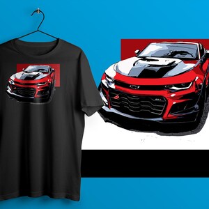 Sports Car Tees Cool Camaro Shirt Muscle Car Tees Enthusiast Shirt Auto Gifts for Men Camaro Shirt ZL1 Shirt Auto Gifts for Women