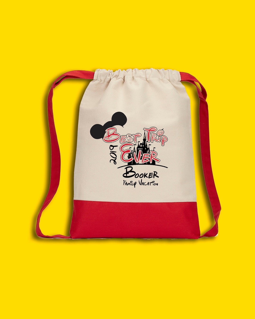 Disney Bag Disney Best Trip Ever Backpack Disney Drawstring Bag Mickey ...