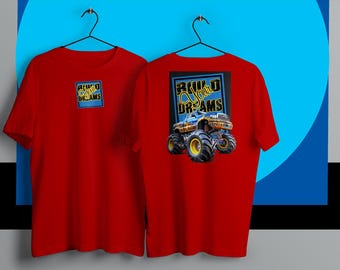 Camiseta gráfica de Monster Truck: Camiseta con diseño automotriz