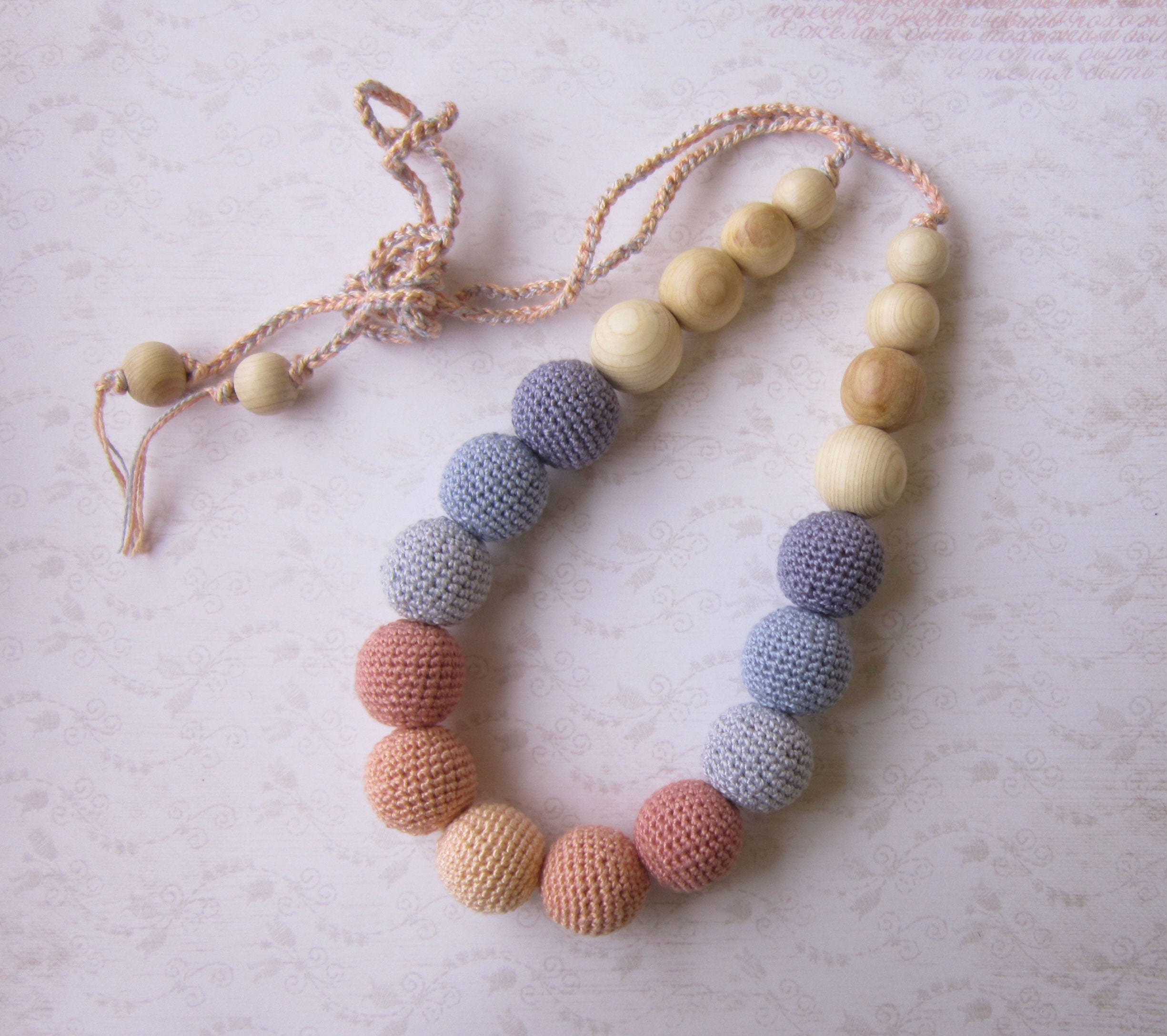 teething bead necklace