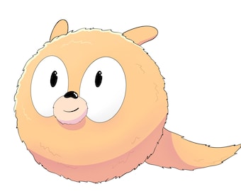 Hilda Woff waterdichte sticker