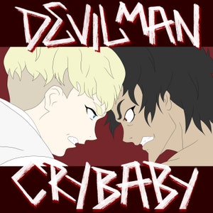 Devilman Crybaby holografische sticker