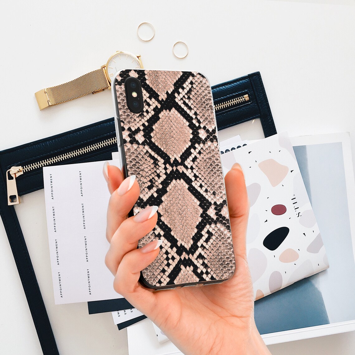 Snake Print iPhone X iPhone 8 Case Snakeskin case iPhone X Etsy