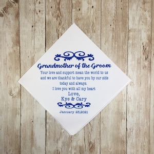 Personalized gift for grandmother on wedding day, Grandparent gift on wedding day, Gift from bride and groom on wedding day to grandparents