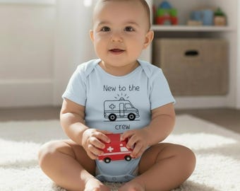 Ambulance Crew Baby Outfit: Paramedic EMT Firefighter Gift