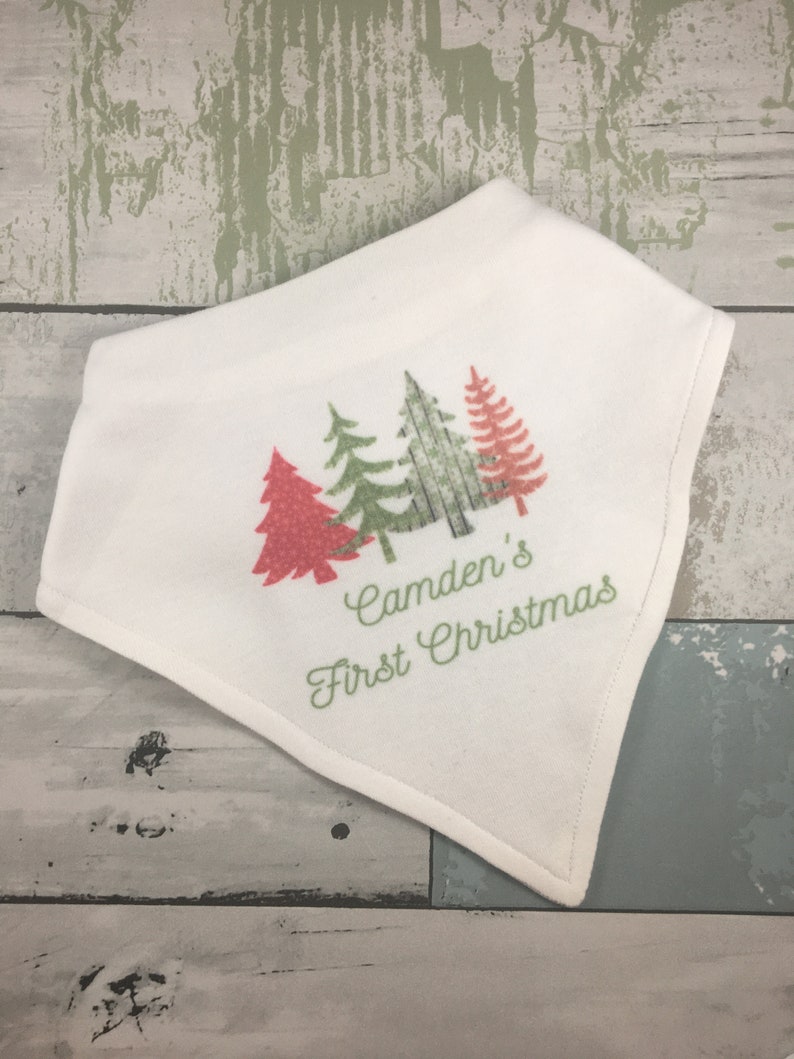 personalized Christmas outfit Baby/'s first Christmas new baby gift Infant Christmas outfit Rustic Christmas Personalized Christmas bib