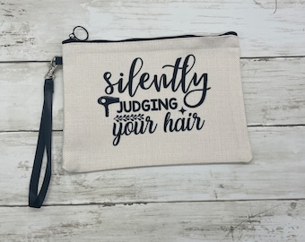 Hair stylist gift, Beauty school graduation gift, Hair hustler makeup bag, thank you gift for hairstylist, hair dresser gift