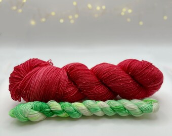 Limited Edition Christmas Jammies Sock Set Ready to Ship by Felicity Yarn Studio Holiday 2022