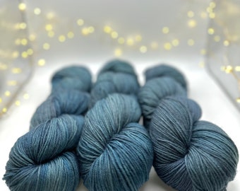 Spruced Up, Hand Dyed Yarn, Merino Cashmere Nylon Blend, Felicity Yarn Studio,Ready to Ship Luxury Yarn for Knitting Crochet, OOAK Dye Lot