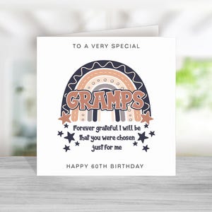 Gramps Poem Verjaardagskaart - Gramps Birthday Card - Verjaardagskaart voor Gramps - Gramps Birthday Card Poem - Verjaardagskaart Gramps - Regenboog