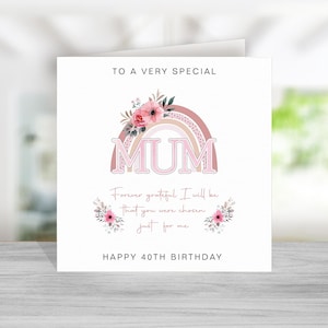 Mama gedicht verjaardagskaart - mama verjaardagskaart - verjaardagskaart voor mama - mama verjaardagskaart gedicht - verjaardagskaart mama - roze regenboog