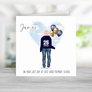Tarjeta de egreso de 6.º año - Tarjeta de último día de primaria - Sudadera azul marino para egresados de la promoción de 2025 - Tarjeta de egreso escolar para niño o niña