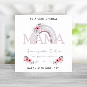 Mama gedicht verjaardagskaart - mama verjaardagskaart - verjaardagskaart voor mama - mama verjaardagskaart gedicht - verjaardagskaart mama - paarse regenboog