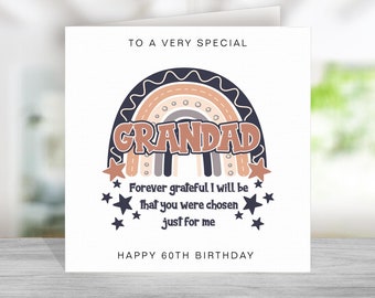 Carte d'anniversaire poème grand-père - carte d'anniversaire grand-père - carte d'anniversaire pour grand-père - carte d'anniversaire grand-père - carte d'anniversaire grand-père - arc-en-ciel