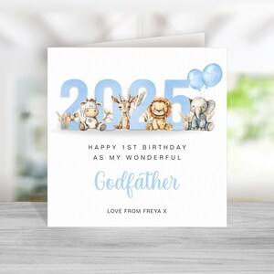 Primo compleanno come il mio padrino - Primo compleanno per il padrino - Buon compleanno padrino - Nuovo padrino - Da bambino - Blu