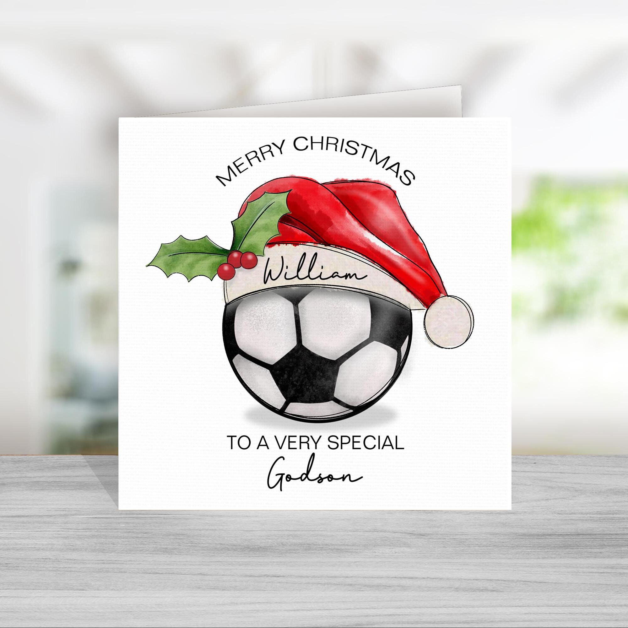 Olivia Samuel - Biglietto Di Natale Per Nipote Di Calcio, Formato - Foto 6