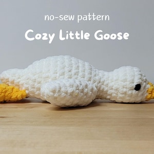 Mönster för gås utan sömnad | Amigurumi PDF-fil på engelska
