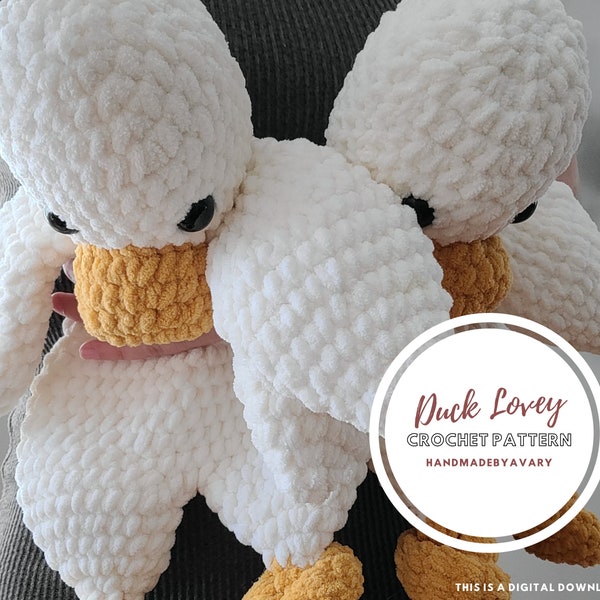 Eend haakpatroon | Haakpatroon | Eend Amigurumi patroon | Snuggler haakpatroon | Gehaakt liefdespatroon