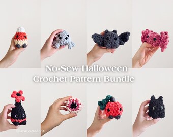 NO-SEW Halloween Pattern Bundle| Amigurumi PDF File in English