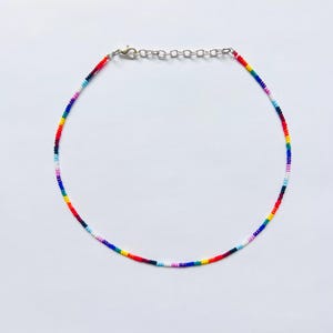 Pride flag necklace, progress pride flag, rainbow flag necklace, lgbtq necklace, trans pride flag, pride parade, queer jewelry, pride choker