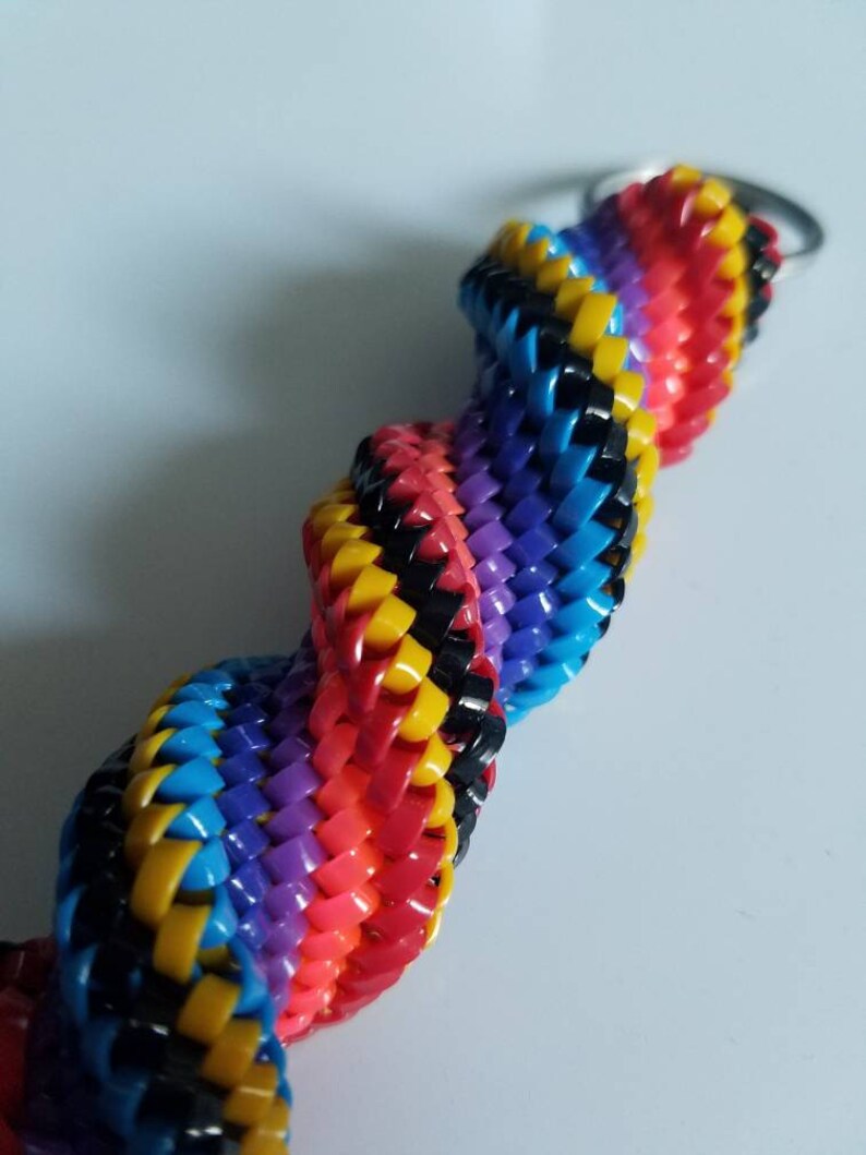 Boondoggle Large Spiral Stitch Lanyard Colorful Gimp Rexlace Etsy