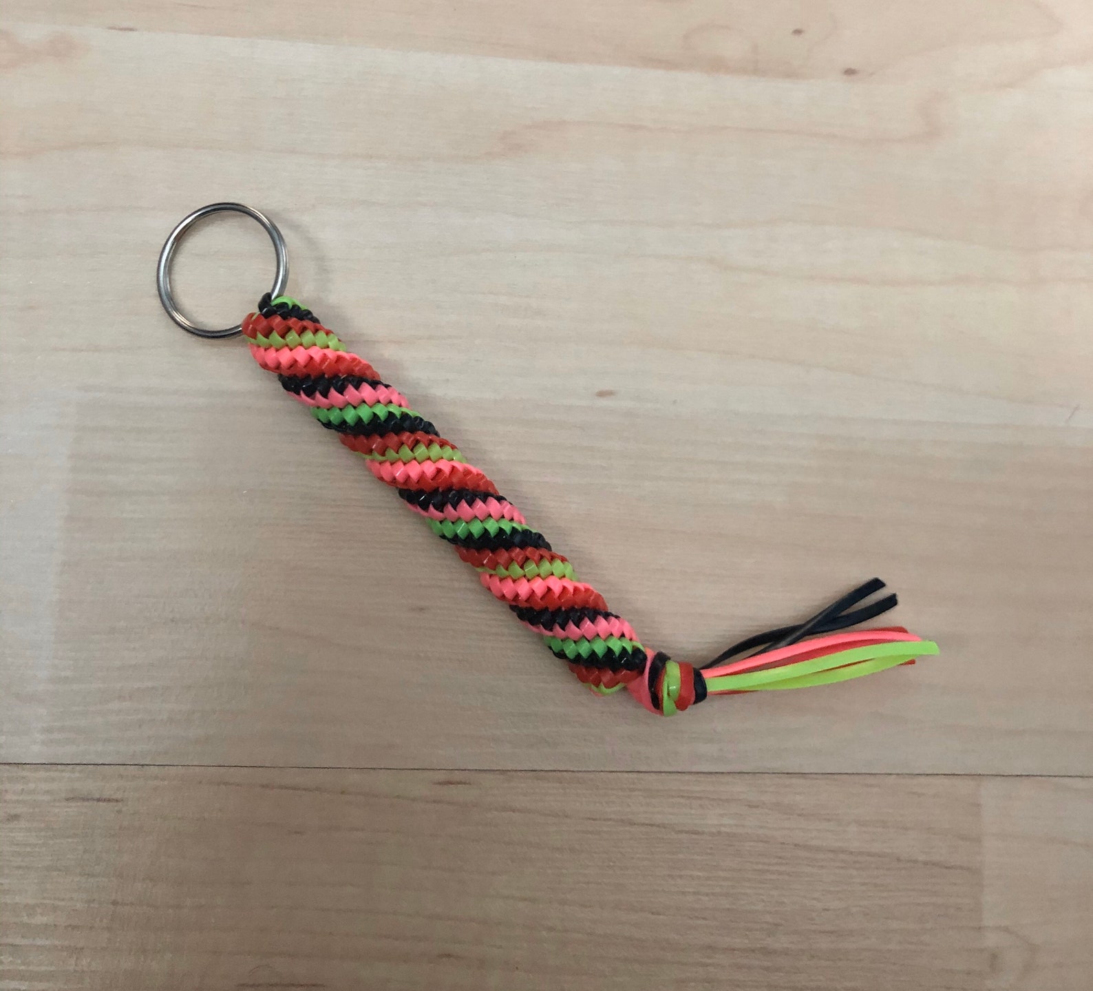 Boondoggle Keychain String Keychain Plastic Lacing Key Etsy