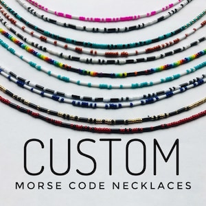 Custom Morse code necklace, graduation gift, personalized name necklace, best friends jewelry, custom college gift, bachelorette party gift