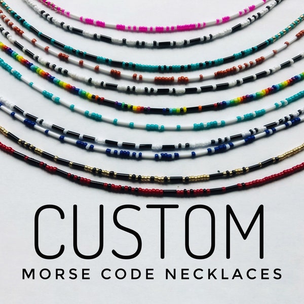 CUSTOM Morse code necklace, custom name necklace, grad gift, mother's day gift, personalized name necklace, best friends jewelry, bffs