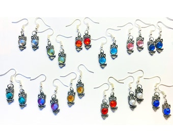 Boucles d'oreilles hibou, boucles d'oreilles animaux, bijoux légers, cadeau pour diplômé, cadeau bijoux hibou pour un ami, bijoux uniques, à mélanger et à assortir, bijoux animaux