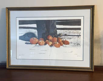 Bob Timberlake Kürbisse im Schnee Künstler Proof AP Sehr selten HTF signiert COA