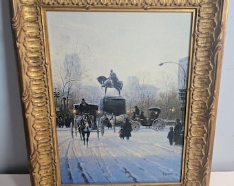 G Harvey  Avenue of the Americas S/N Signed on Canvas Limited Edition 611/2500