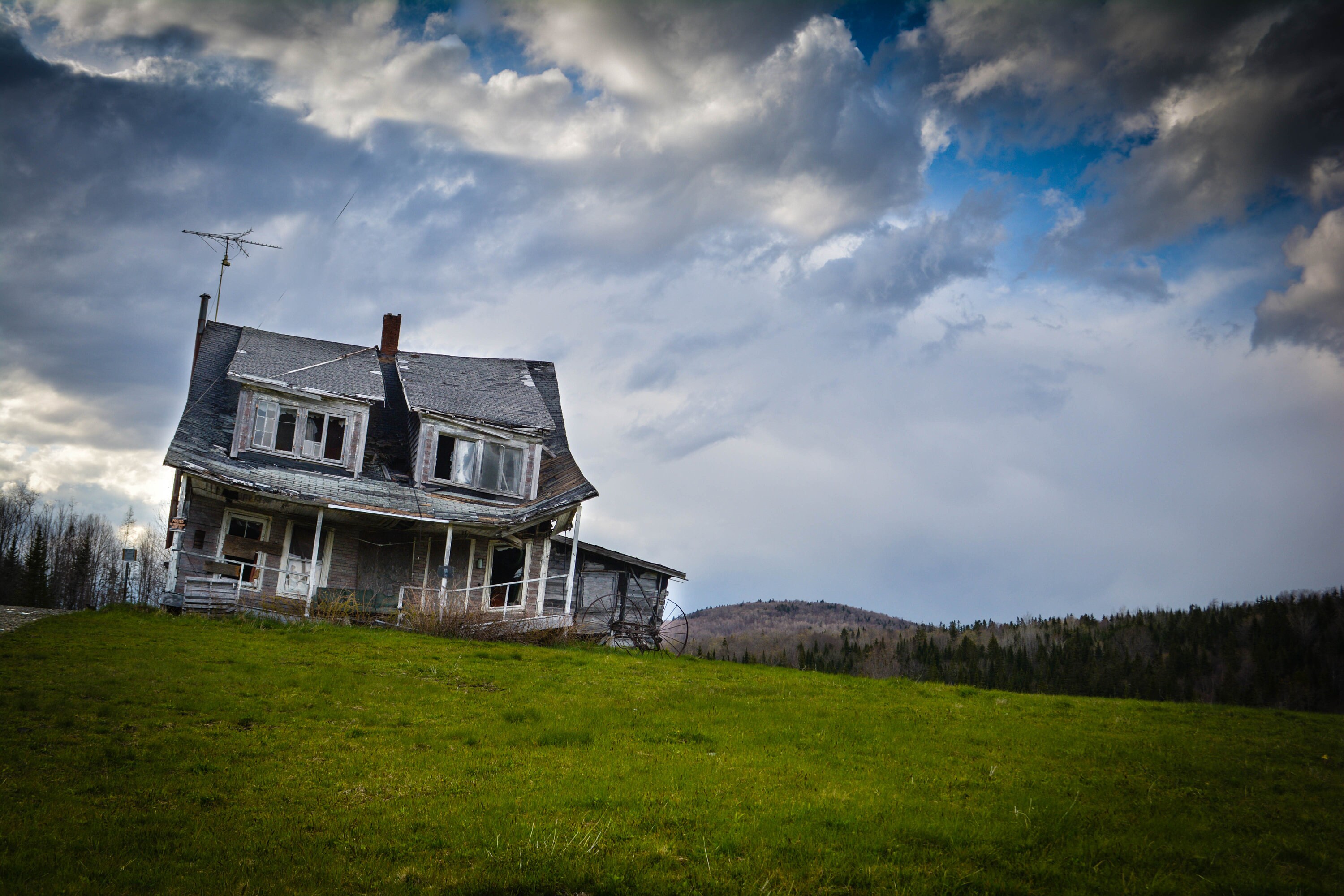 Haunted Pittsburg New Hampshire, NH Art, NH Photography, New Hampshire metal art, NH Canvas Art